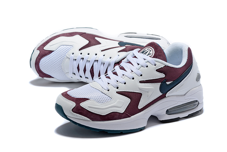 Men Nike Air Max 2 White Wine Red Shoes
